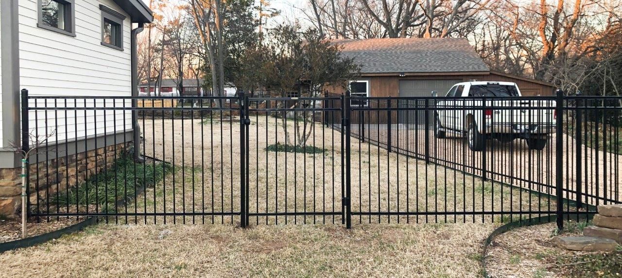 black fence