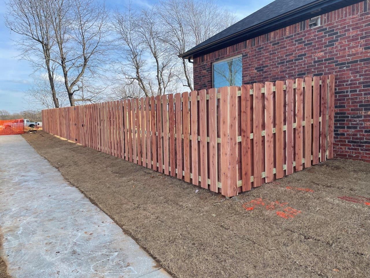 shadow box style privacy fence