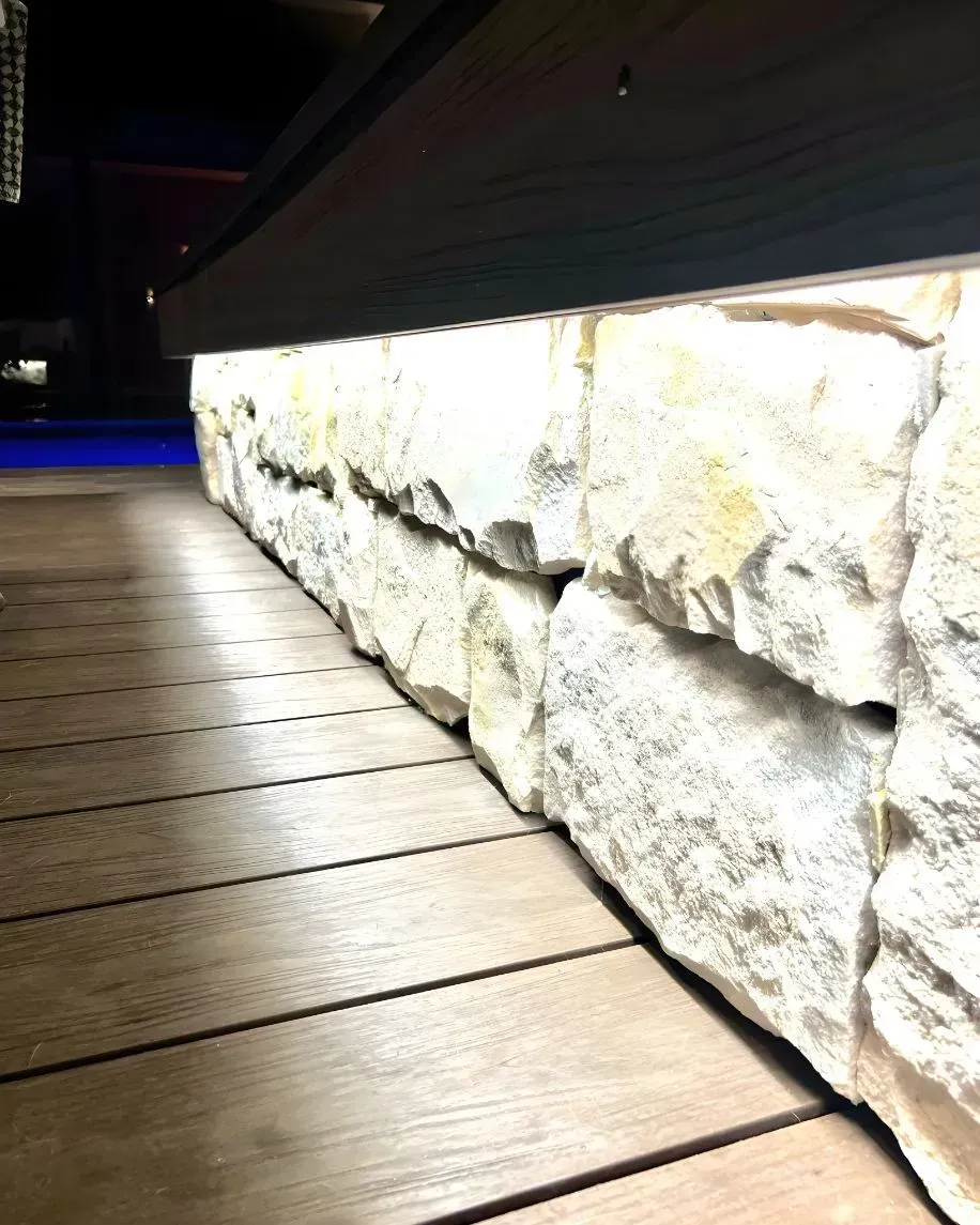 Low-Angle View of A Stone Wall Base — Creative Landscapes Coffs Harbour in Woolgoolga, NSW