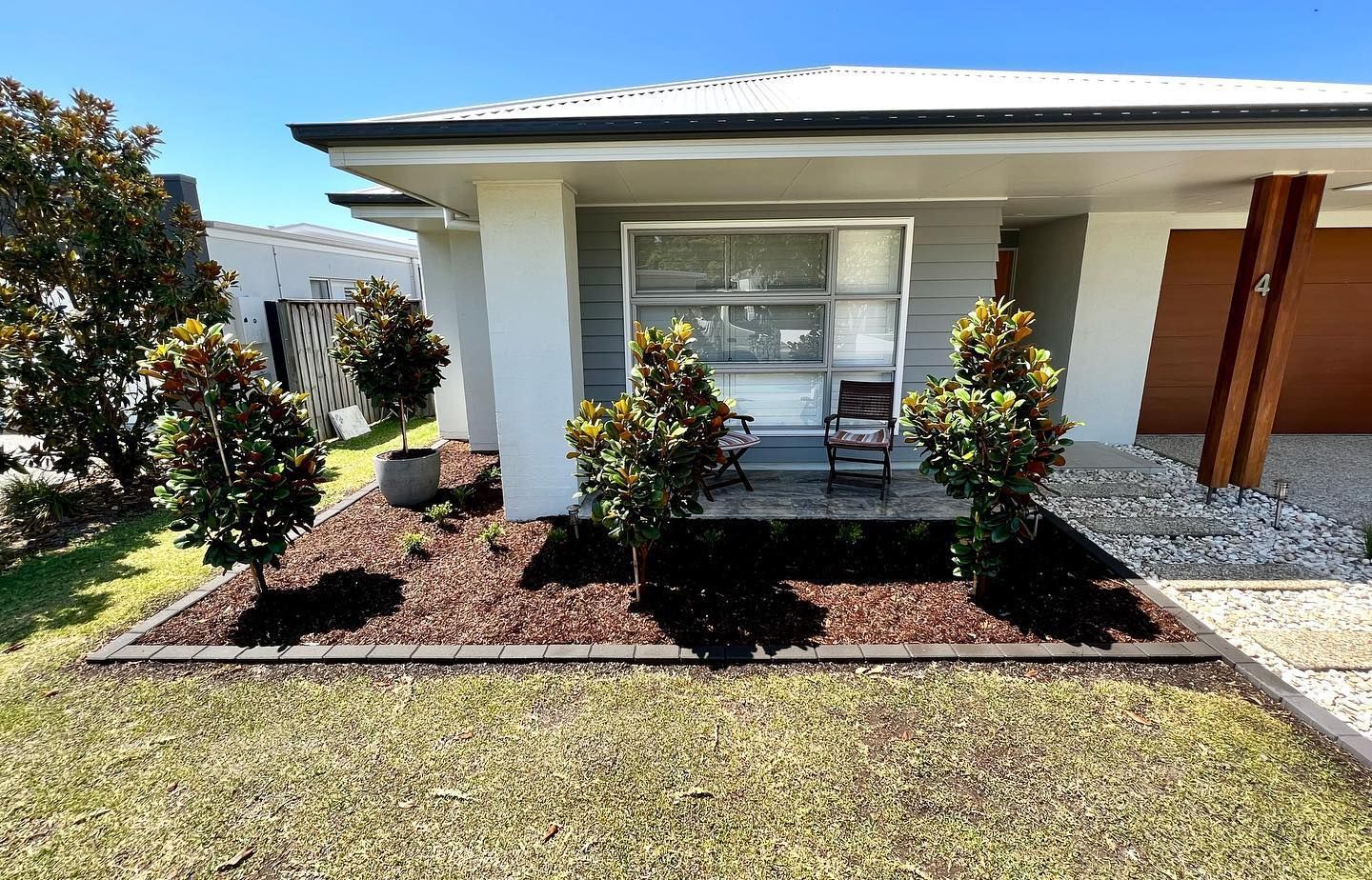 A Suburban Home Exterior  — Creative Landscapes Coffs Harbour in Korora, NSW