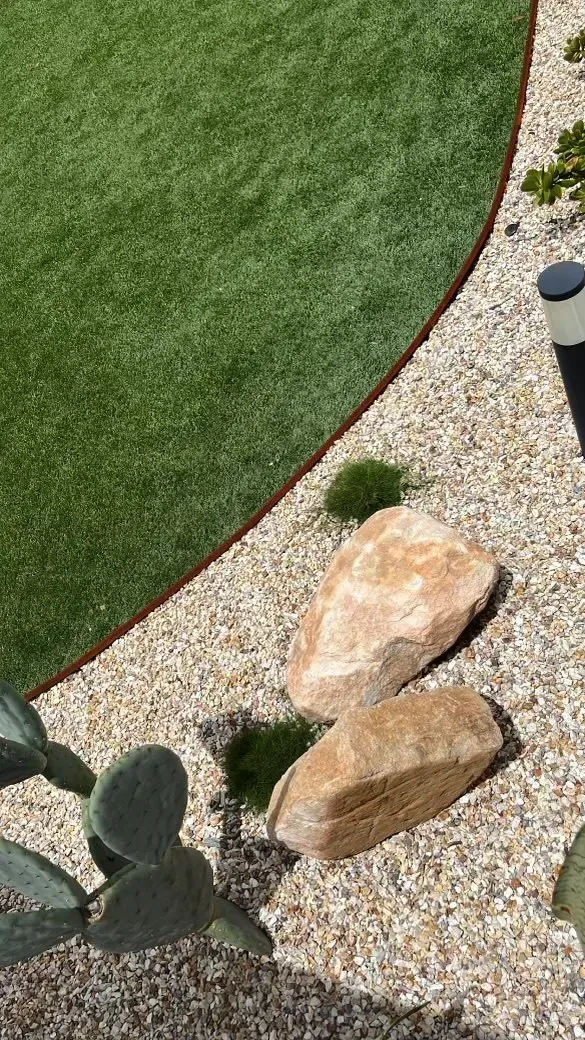 A Manicured Lawn Bordered by A Metal Edge  — Creative Landscapes Coffs Harbour in Korora, NSW