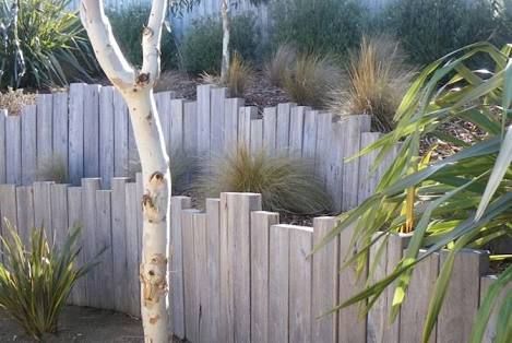 A Garden Tiered Retaining Wall Made of Vertical — Creative Landscapes Coffs Harbour in Woolgoolga, NSW