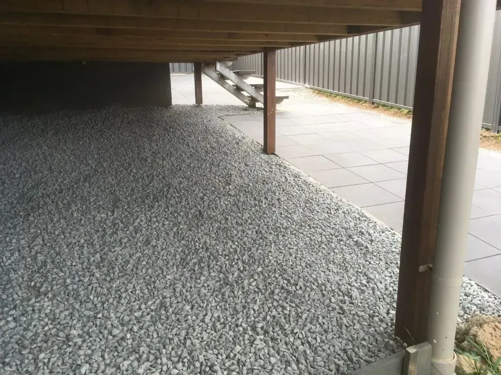 Underneath a Wooden Deck — Creative Landscapes Coffs Harbour in Korora, NSW