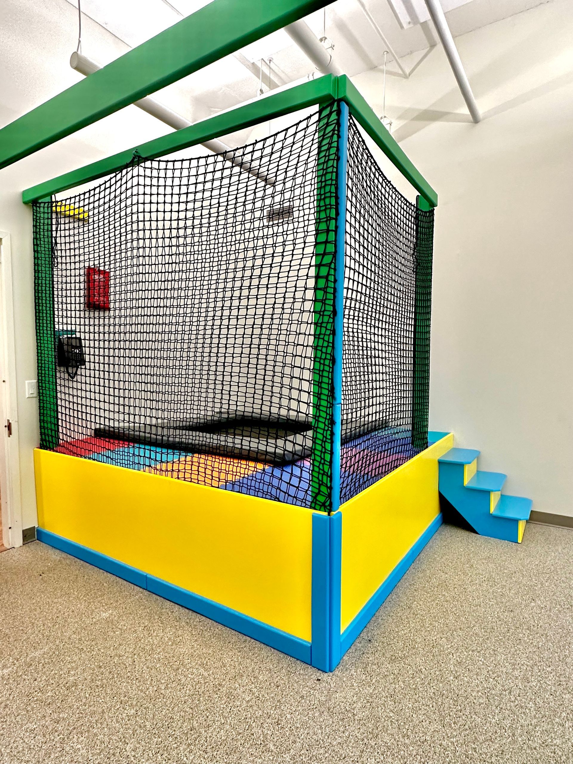 Custom sensory gym trampoline enclosure