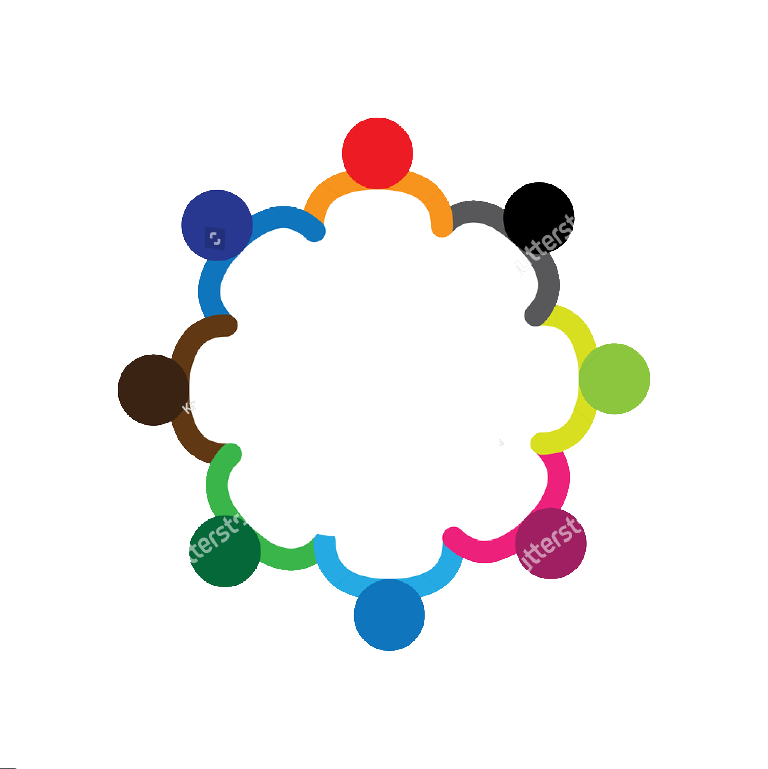 Colorful kids play concept graphic for sensory play, social skills, and child development