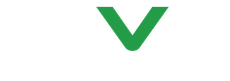 Green V-shaped checkmark logo on a white background