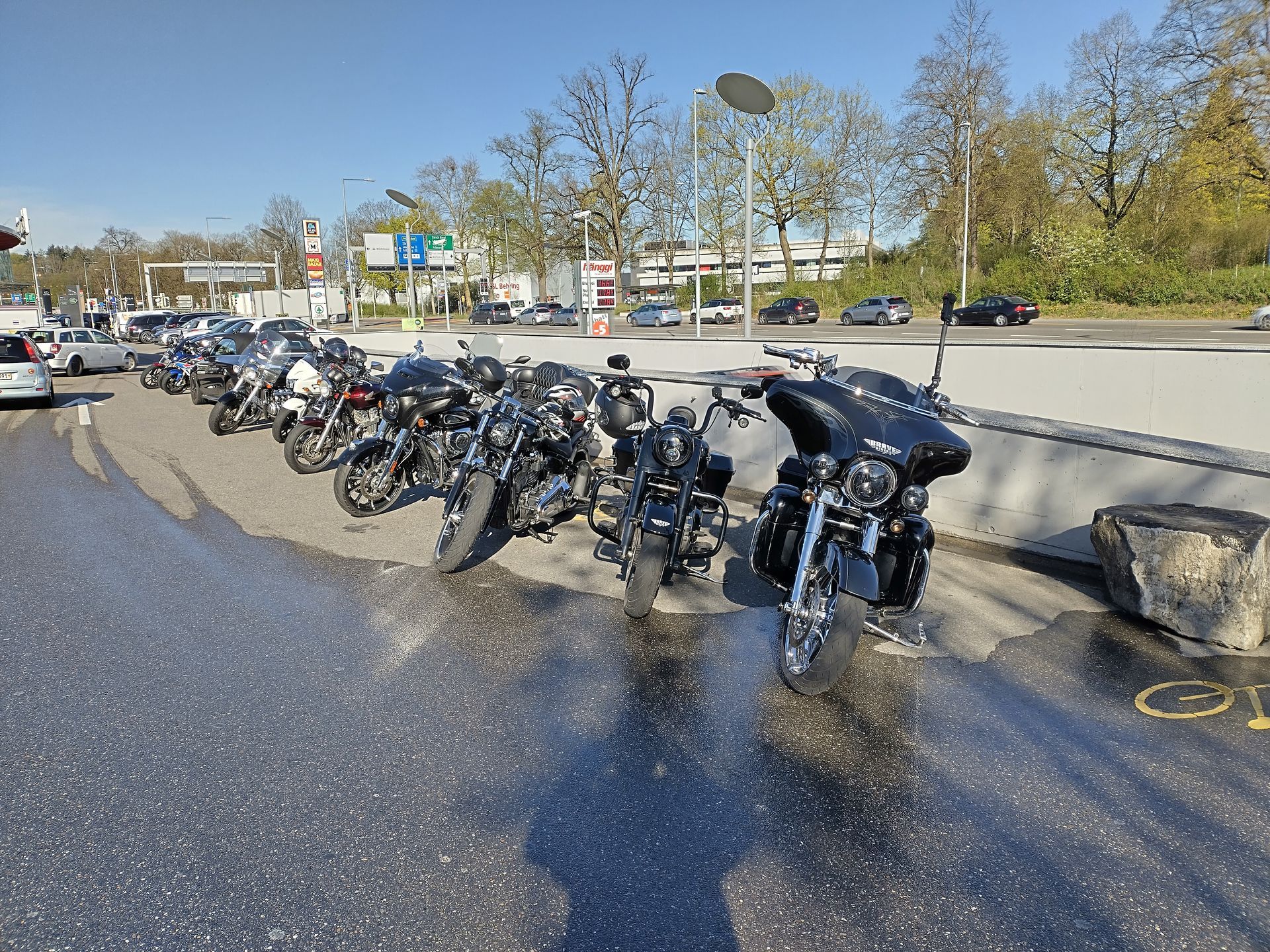 Motorräder beim Treffpunkt