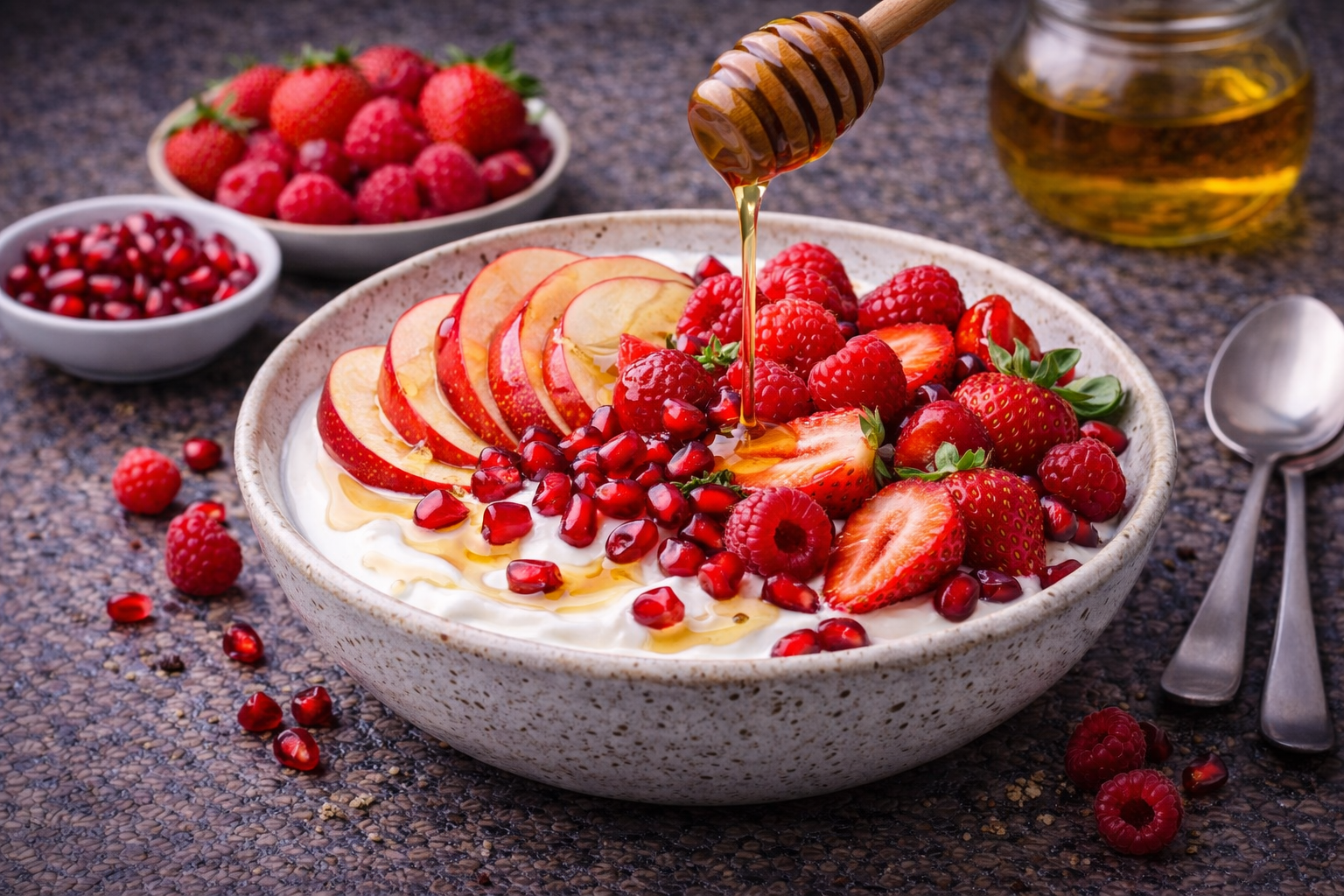 Red Berry & Apple Antioxidant Yogurt Bowl