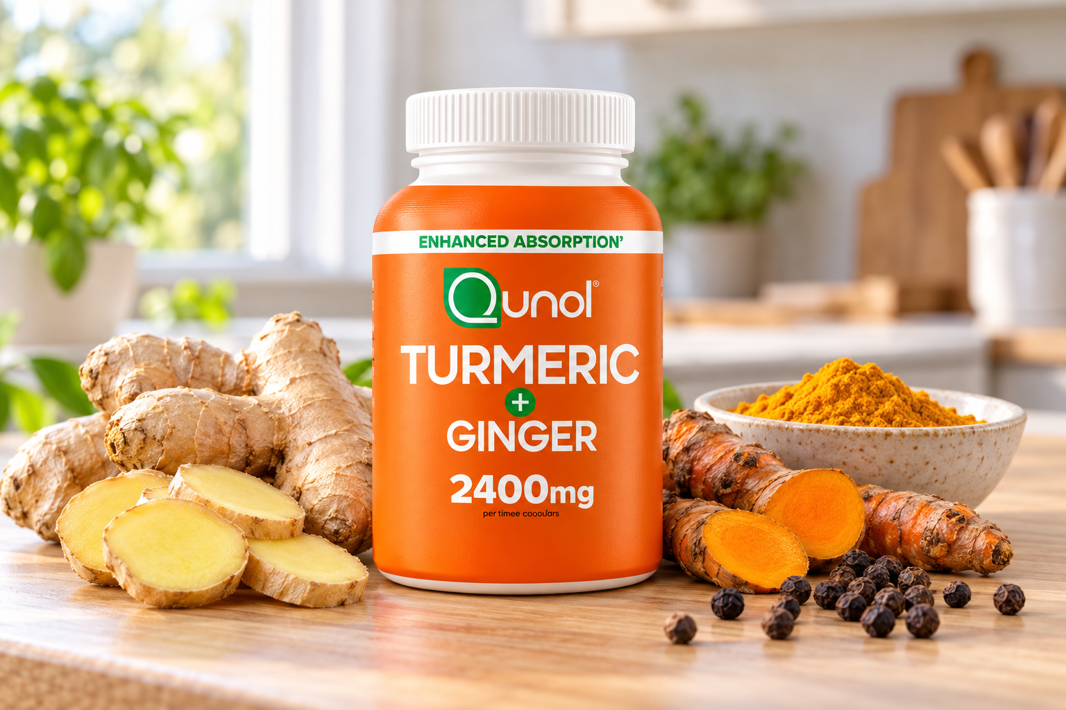 Turmeric, ginger and ginger supplement