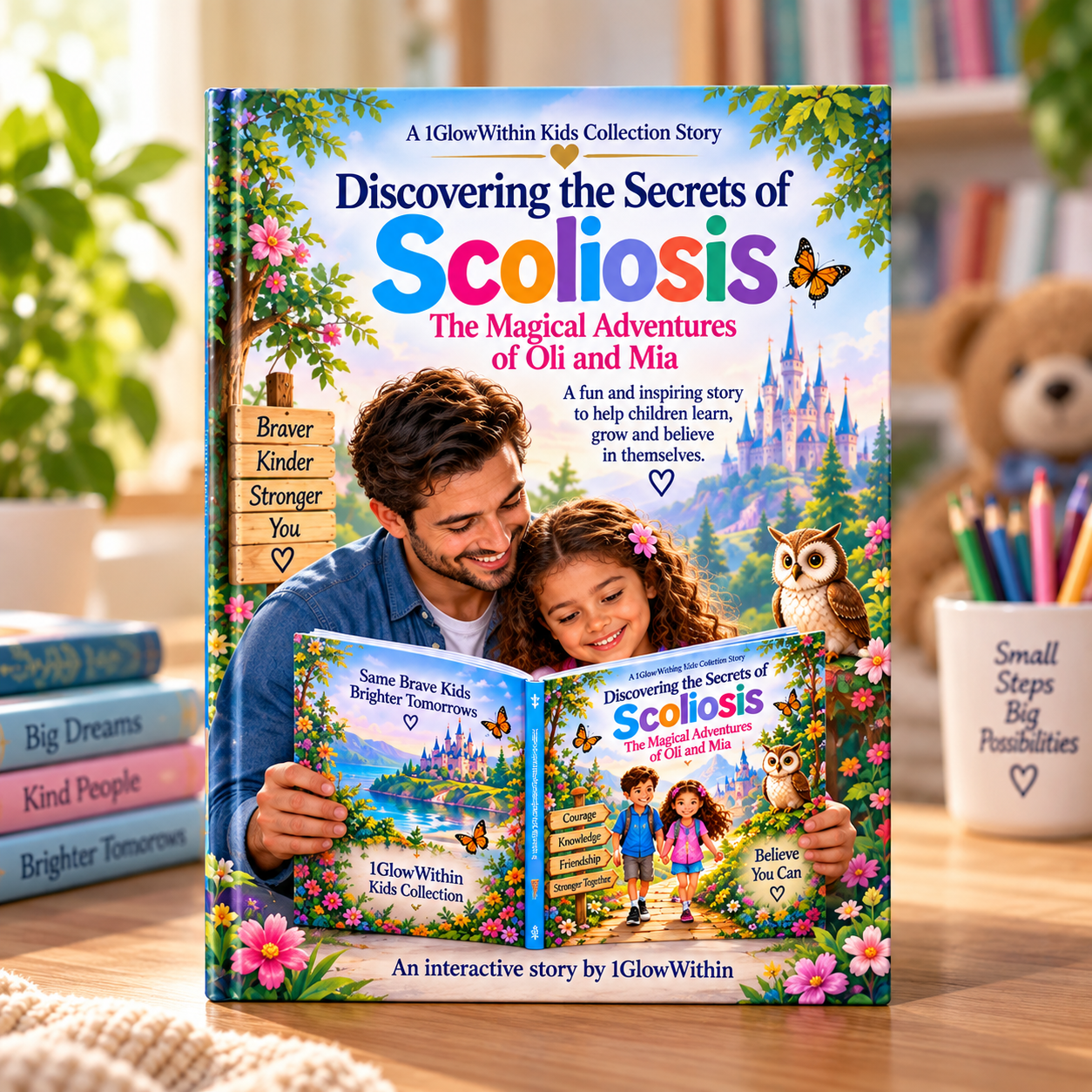 Discovering the Secrets of Scoliosis children's book cover