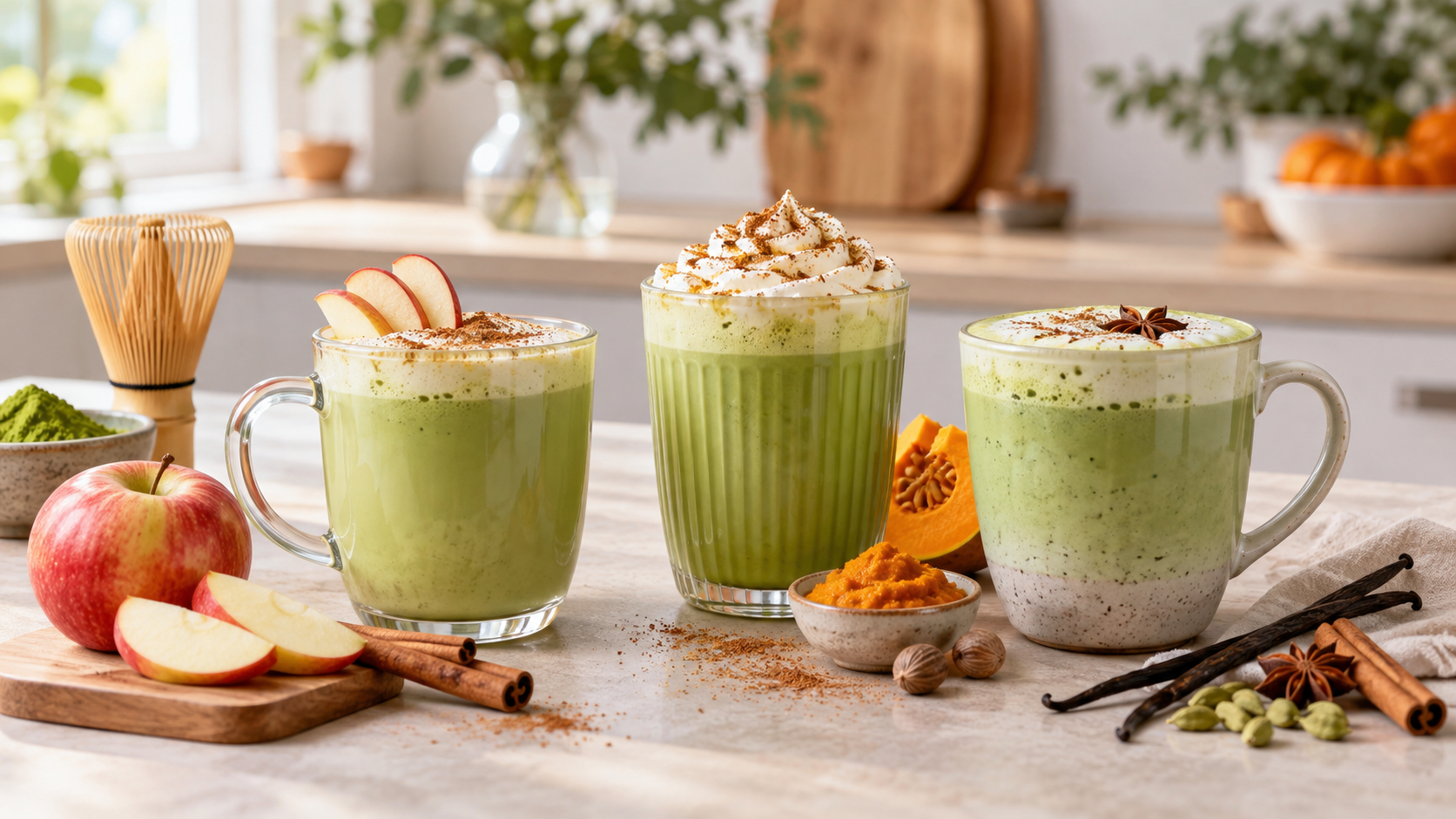 matcha lattes