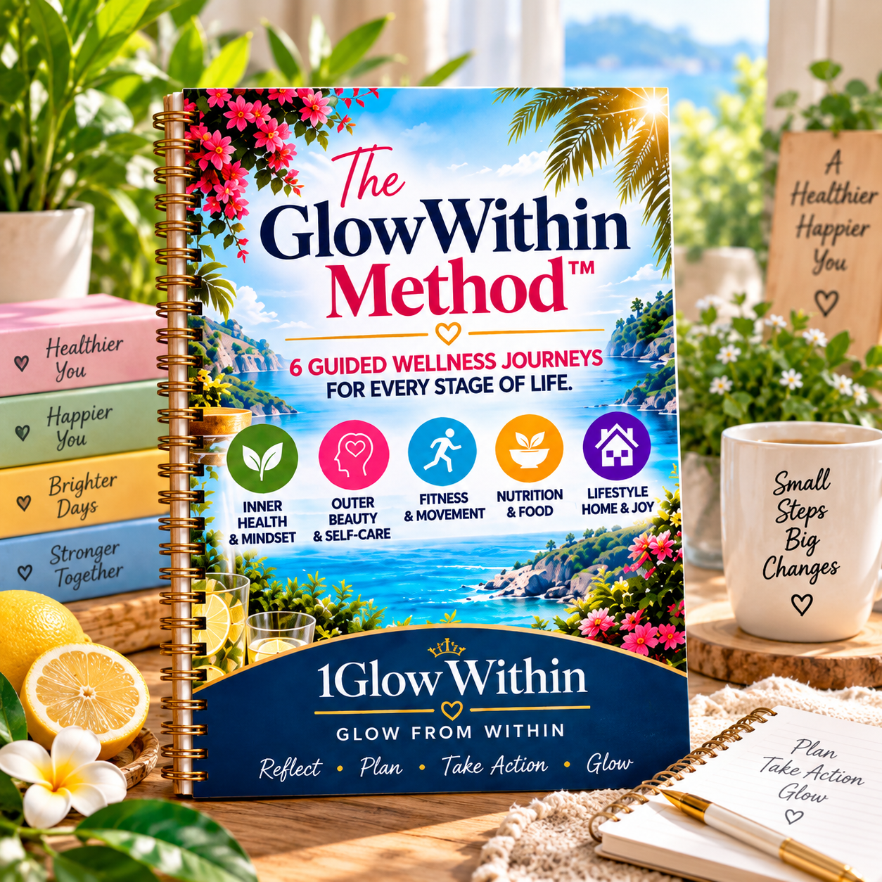 The GlowWithin Method guided wellness workbook