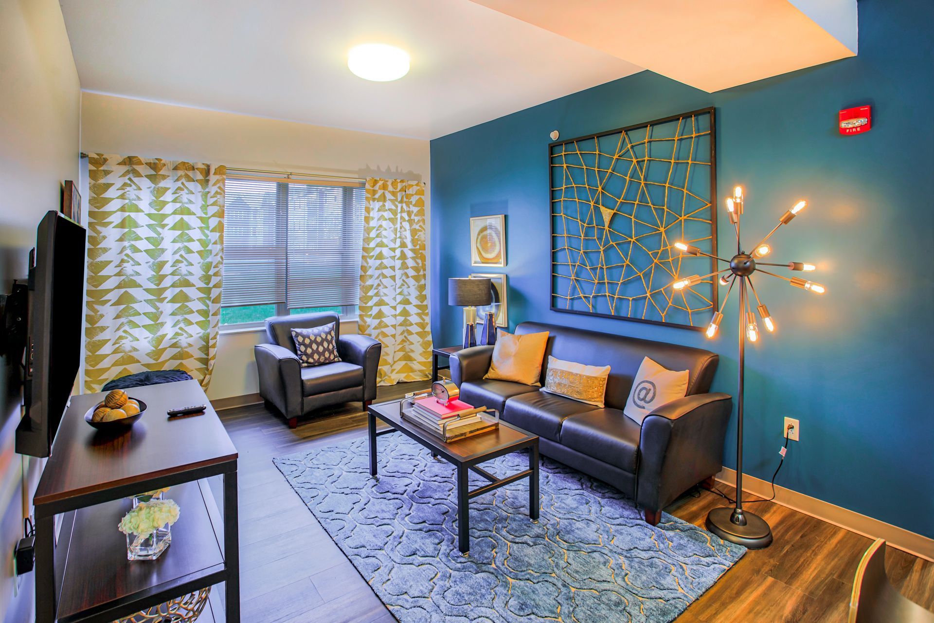 Student Housing Staged Living Room