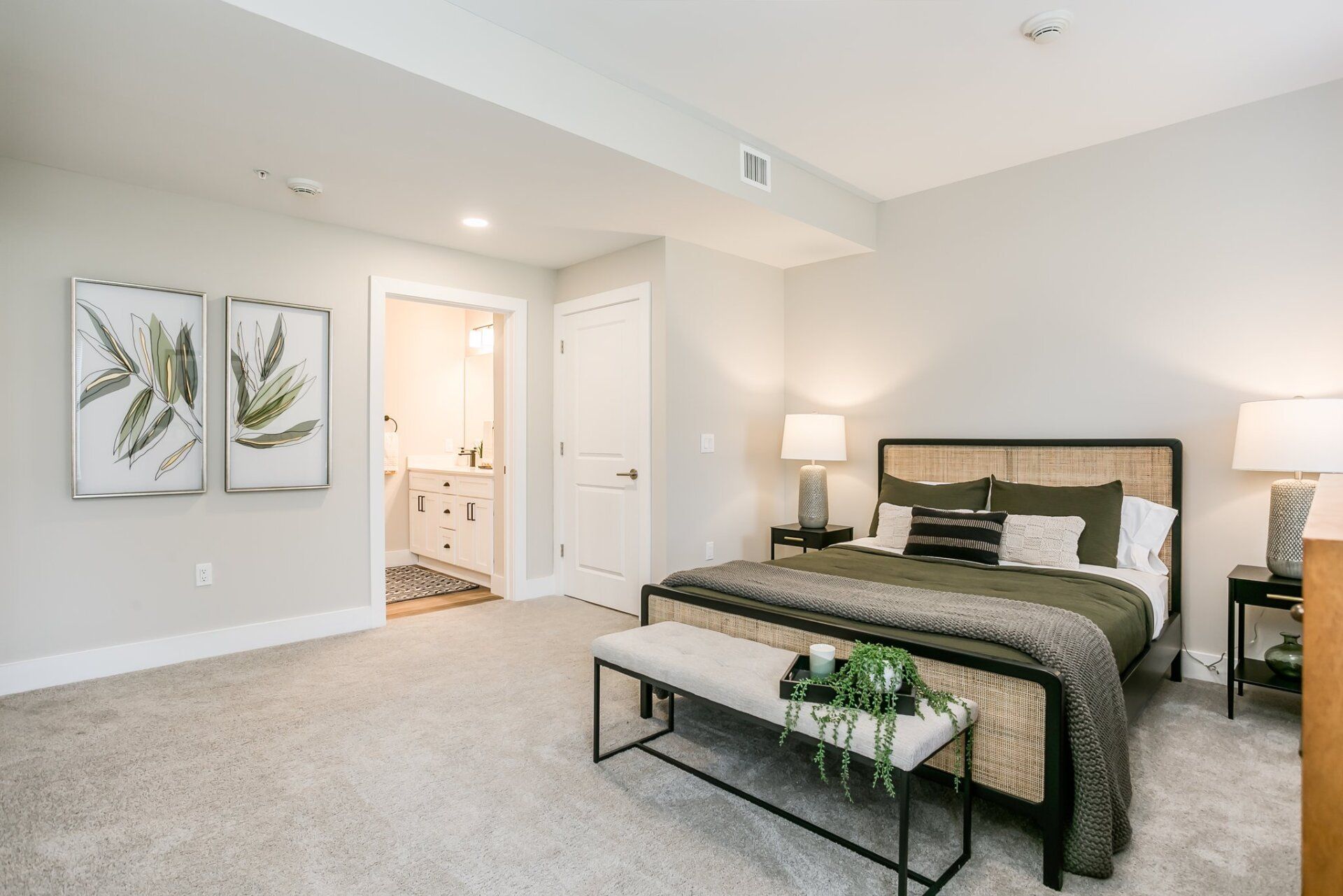 Large primary bedroom with en suite bathroom