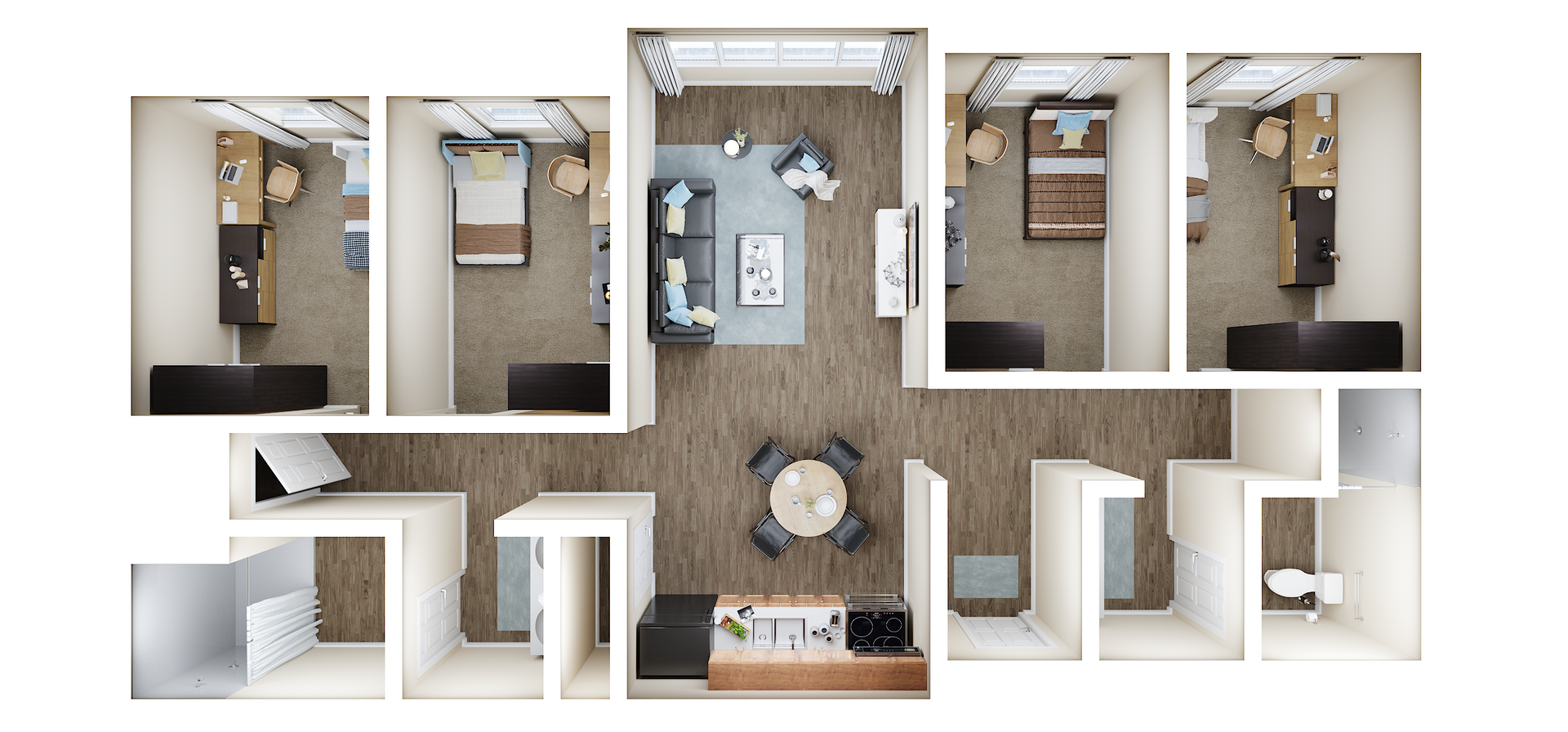 4 bedroom floorplan