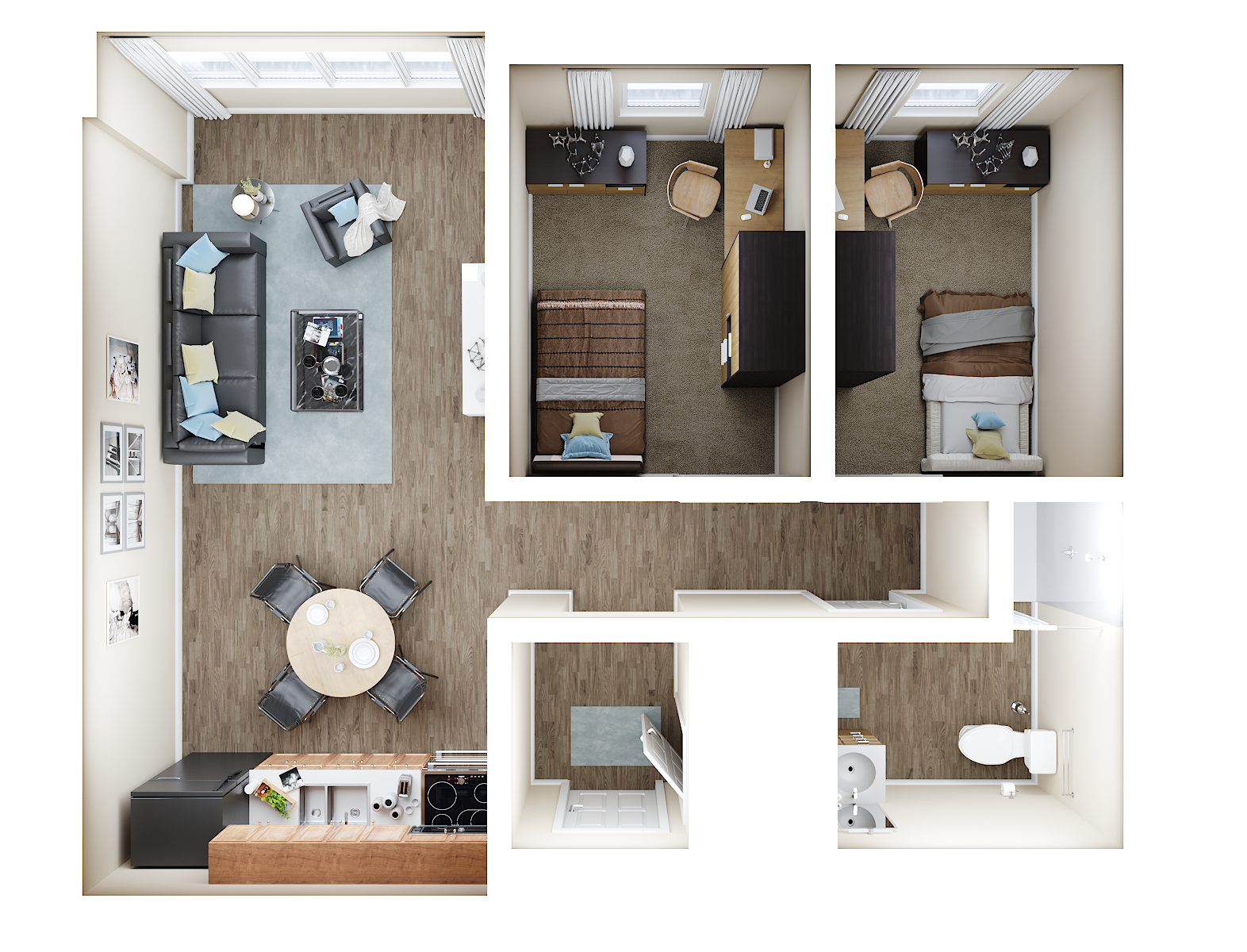 2 bedroom floorplan