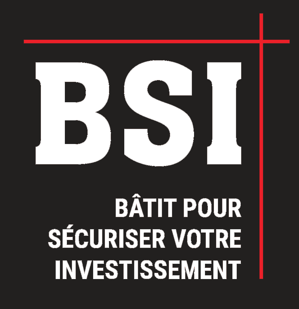 Un logo noir et blanc pour une entreprise appelée bsi