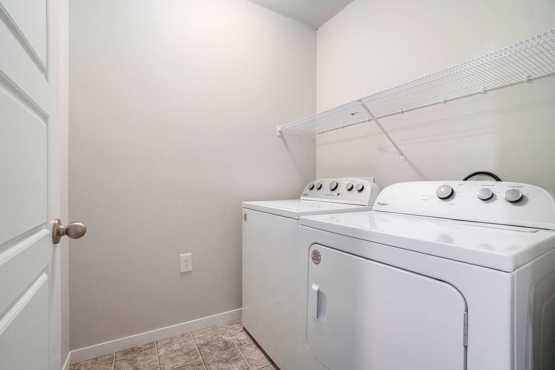 Laundry room with washer and dryer