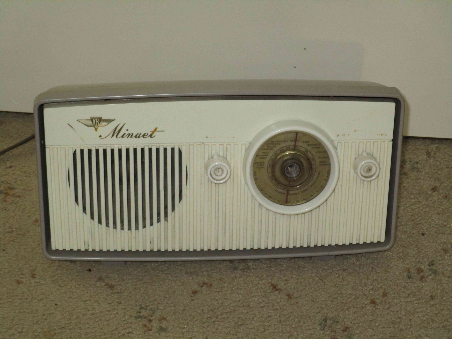 English Kolster-Brandes Limited Minuet QB20 radio. Circa 1959