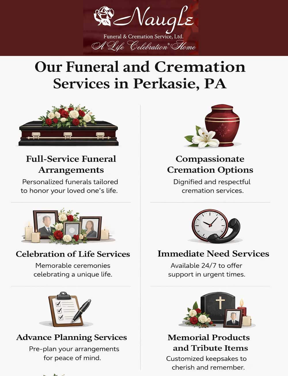 Our Funeral and Cremation Services in Perkasie, PA