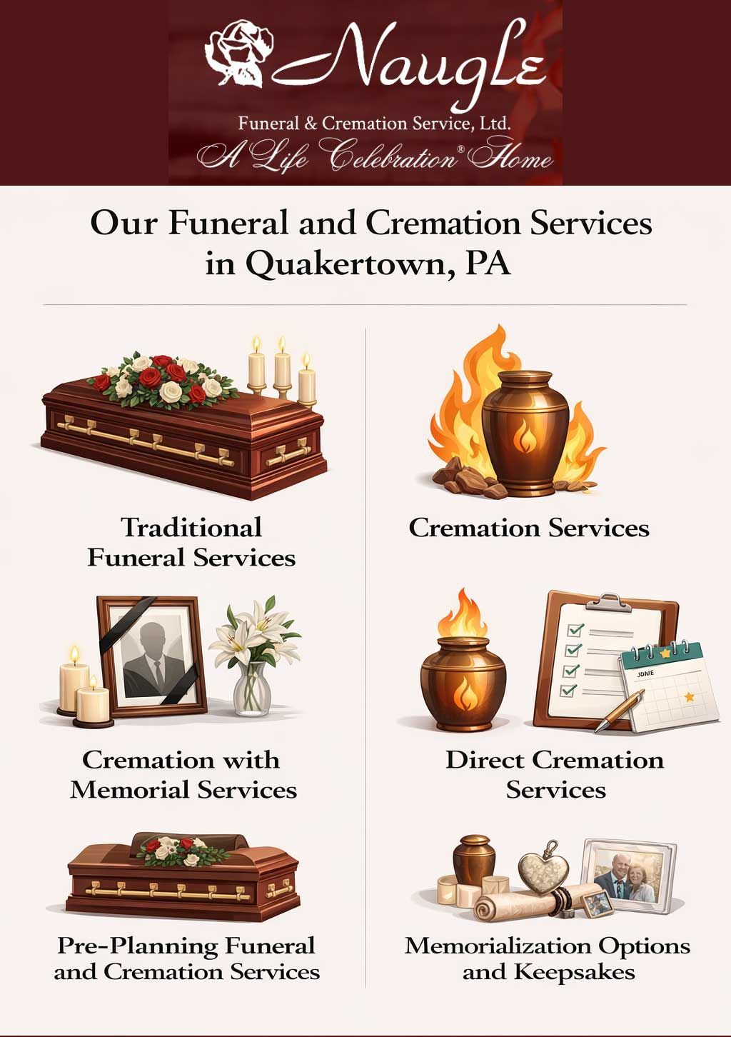 Our Funeral and Cremation Services in Quakertown, PA