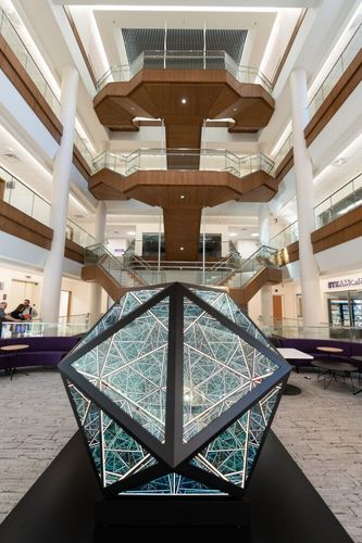 University of St. Thomas Schoenecker STEAM Center Grand Staircase.