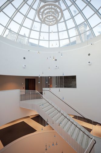Commercial Building With High Glass Roof