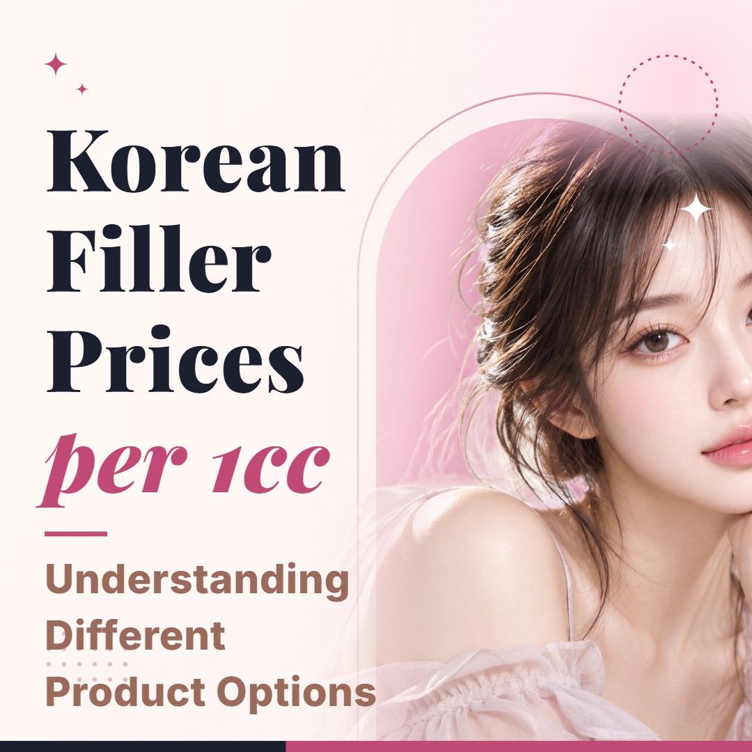 Blog cover image for Korean Filler Prices per 1cc: Understanding Different Product Options with a model portrait on a soft pink background
