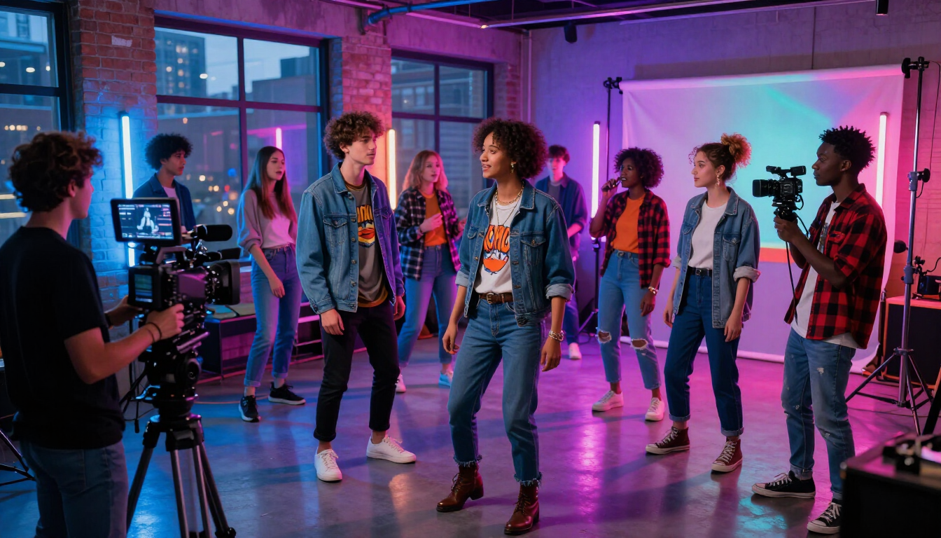 Muziekvideo productie