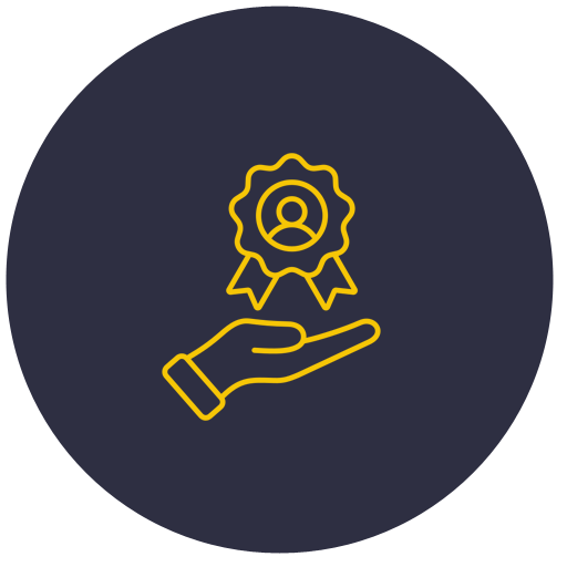A hand is holding a medal with a person 's face on it.