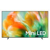 Flat-screen TV with colorful abstract display and 