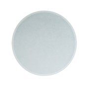 Light gray round plate on a white background
