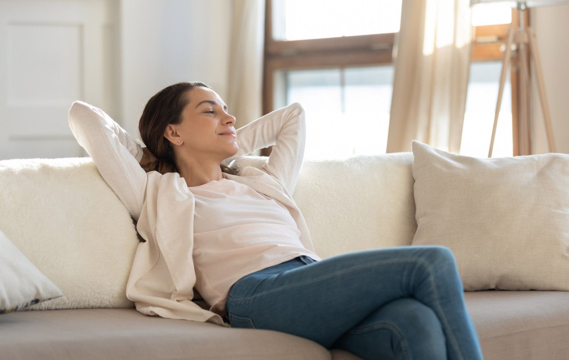 Relaxing On Sofa — Pompano Beach, FL — Top Notch AC Services