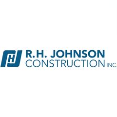 Logo for Vanguard Construction: Yellow house outline with tools, blue and yellow color scheme.