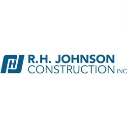 Logo for Vanguard Construction: Yellow house outline with tools, blue and yellow color scheme.