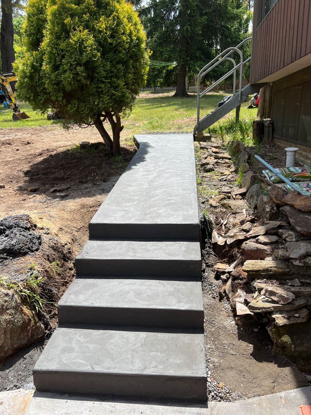 Concrete Walkway — About Time Plumbing & Civil Construction in Moss Vale, NSW