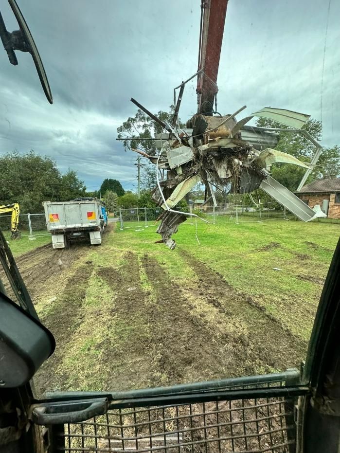 Demolition Using Roller Machinery — About Time Plumbing & Civil Construction in Moss Vale, NSW