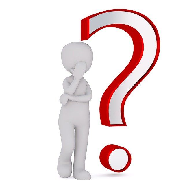 3D Man with Big Question Mark