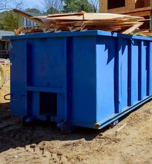 Construction waste dumpster