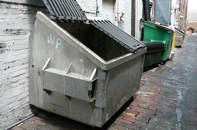 Dumpsters on the side Dumpsters on the side
