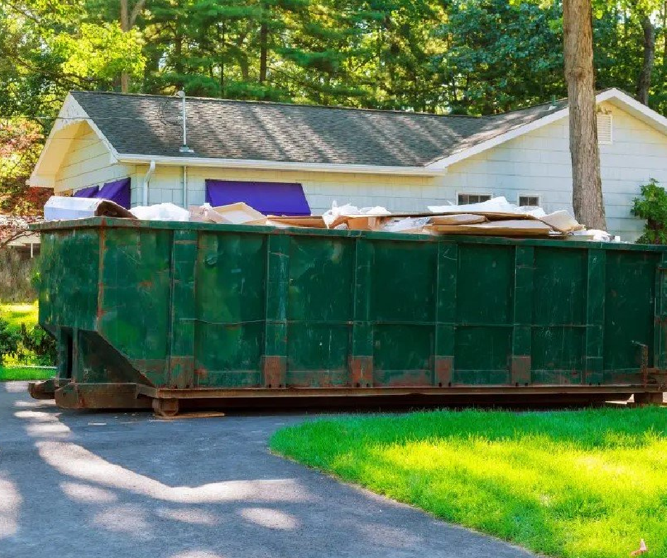 EDFL Green Cleanout Dumpster