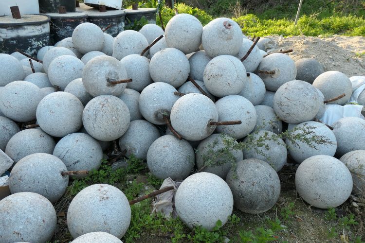 concrete dumped