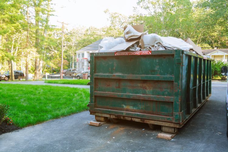 fully loaded dumpster