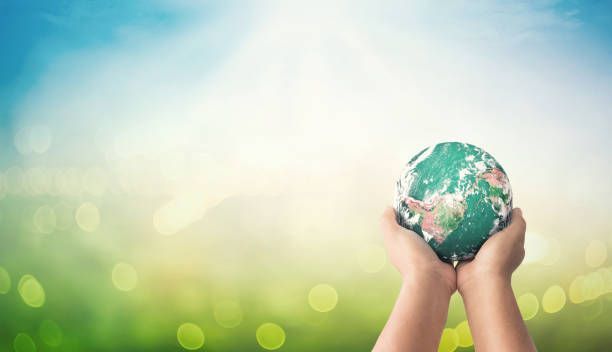 Earth Globe on Hand