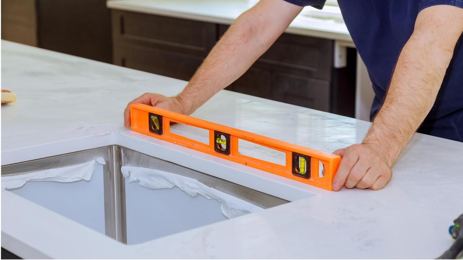professional refinishing Professional refinishing a countertop.