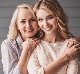 mother and daughter
