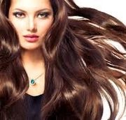 brunette with long, flowy hair