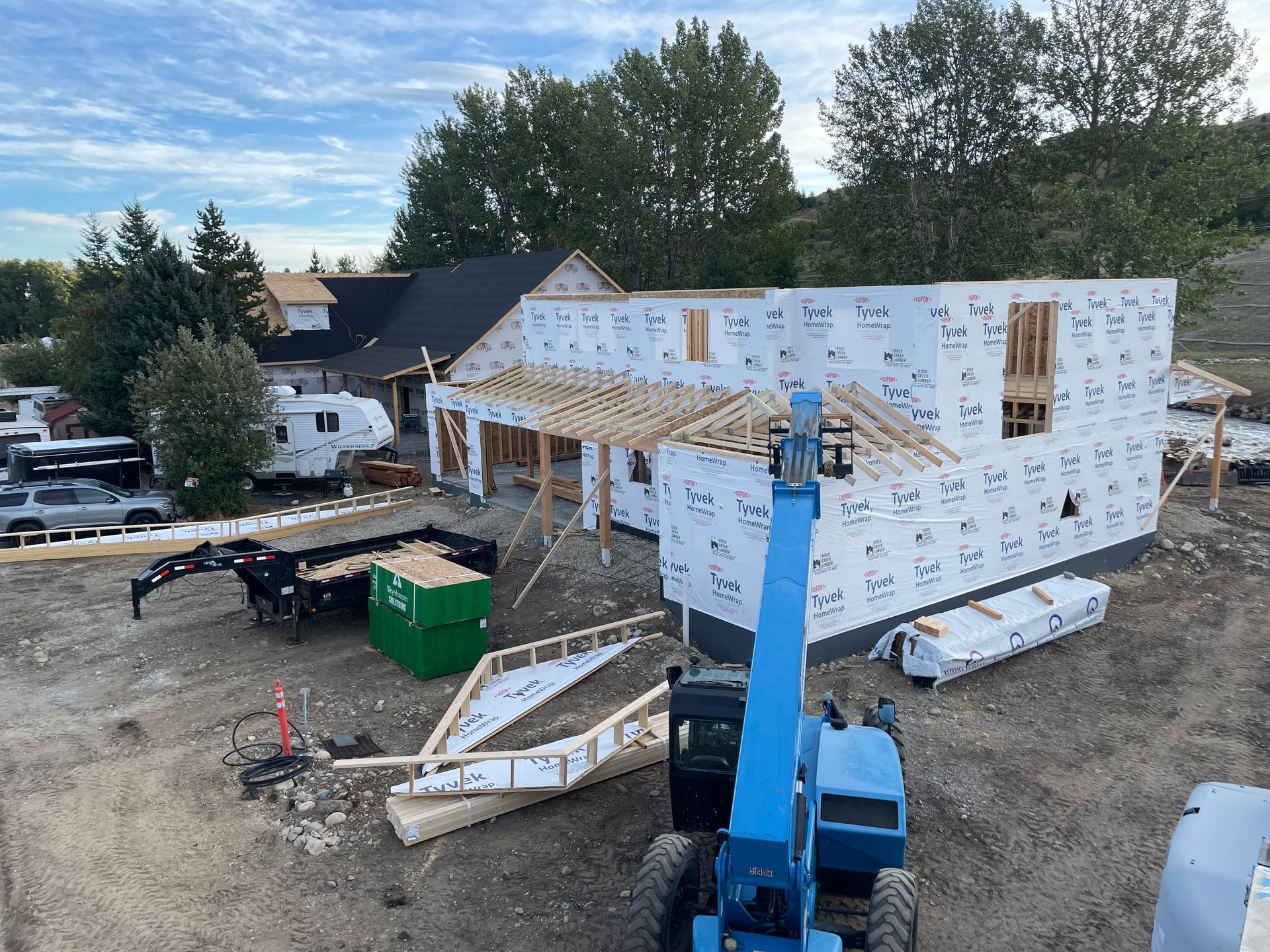 Custom home building by Cottonwood Exteriors in Bozeman, MT