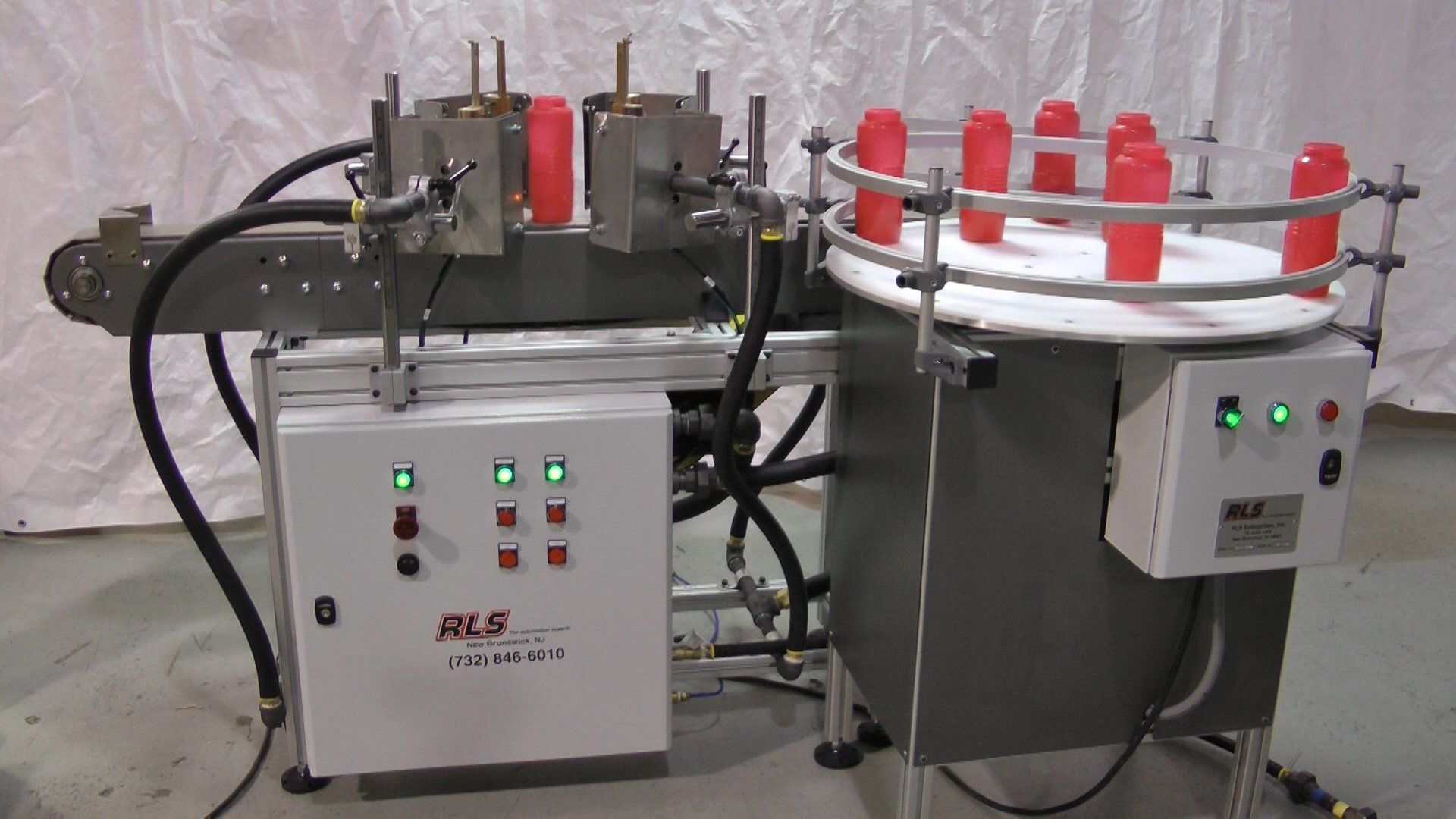 Quadrant flame treater machine