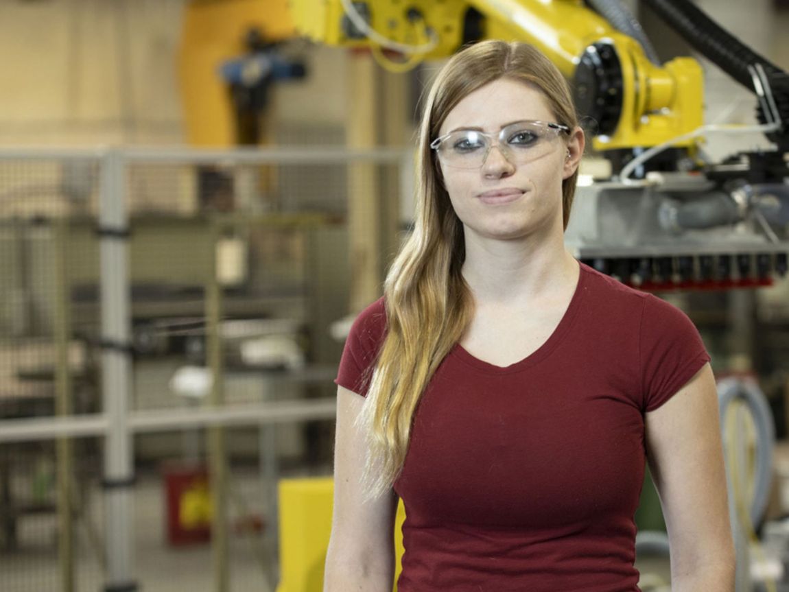 rls enterprises girl in front robot